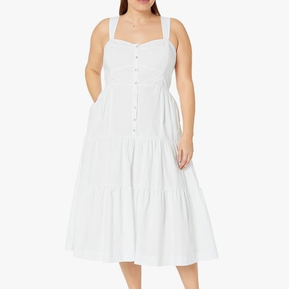 Madewell Dresses & Skirts - Madewelll Suzette White Tiered Cotton Sundress Size 24W